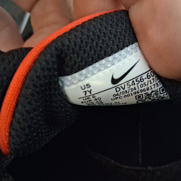 Nike Court Borough Low Recraft DV5456-600 Youth Size 7y Red and Black - Picture 5 of 8